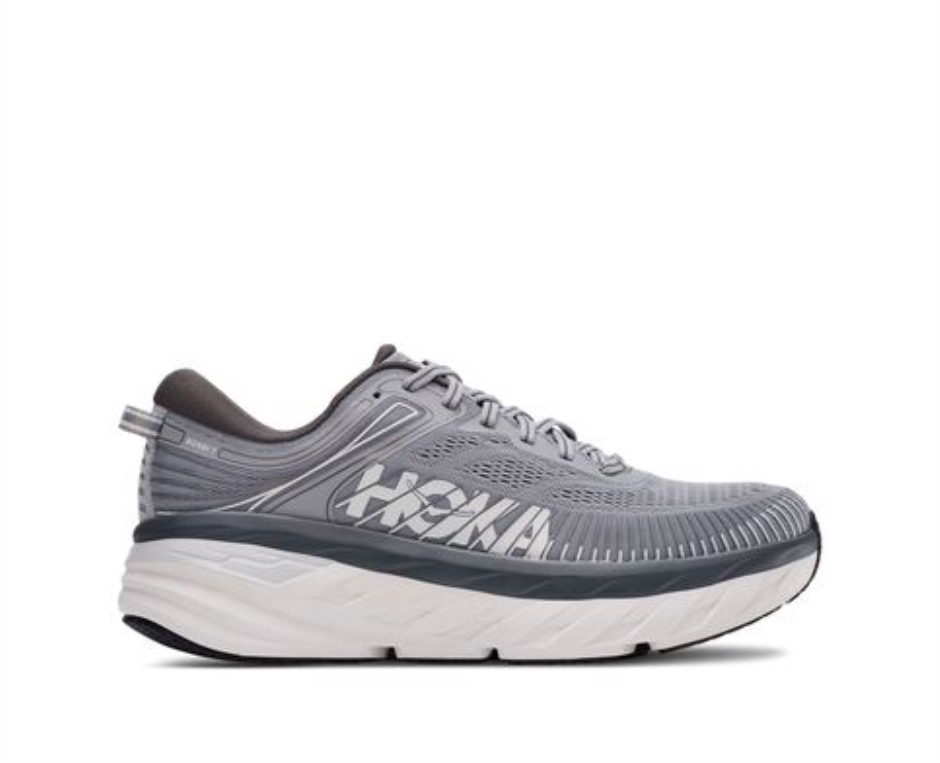 Hoka Bondi 7 Wild Dove Dunkler Schatten