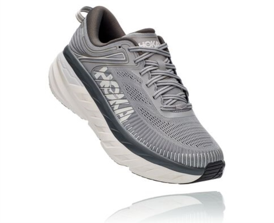 Hoka Bondi 7 Wild Dove Dunkler Schatten
