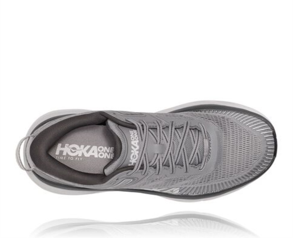 Hoka Bondi 7 Wild Dove Dunkler Schatten