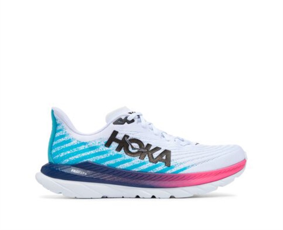 Mach 5 Hoka Weiß Scubablau