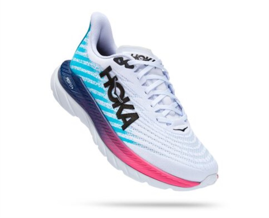 Mach 5 Hoka Weiß Scubablau