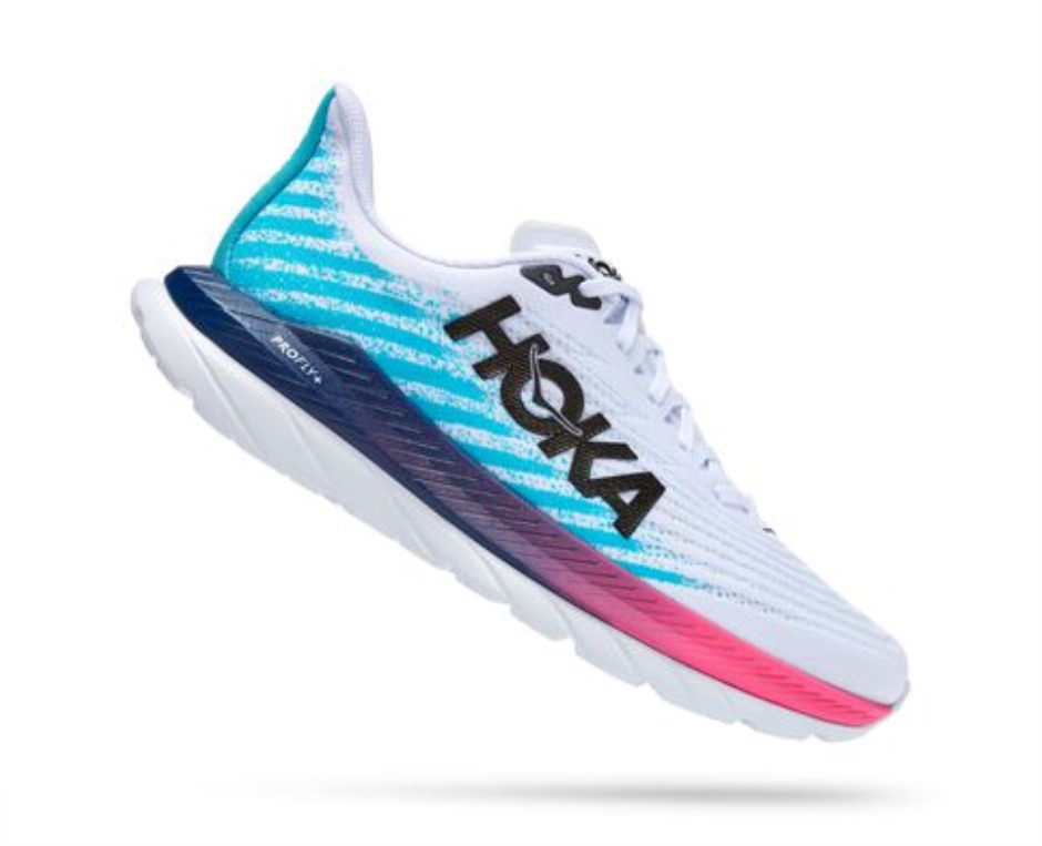 Mach 5 Hoka Weiß Scubablau