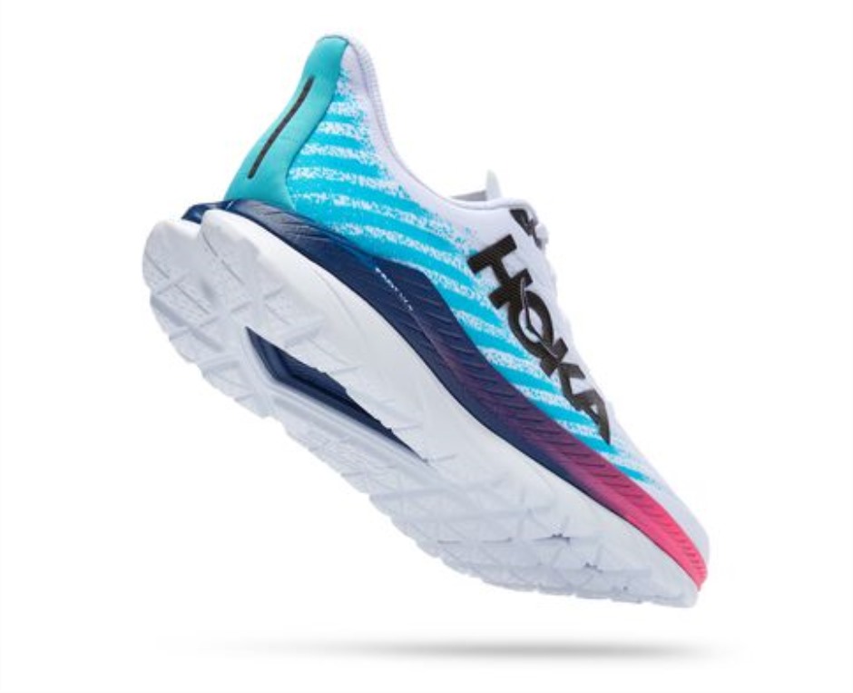Mach 5 Hoka Weiß Scubablau