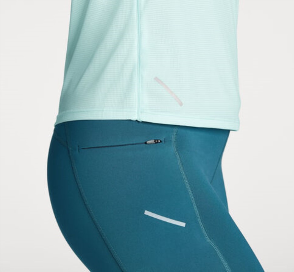 Glide Kurzarm Hoka Blue Glass
