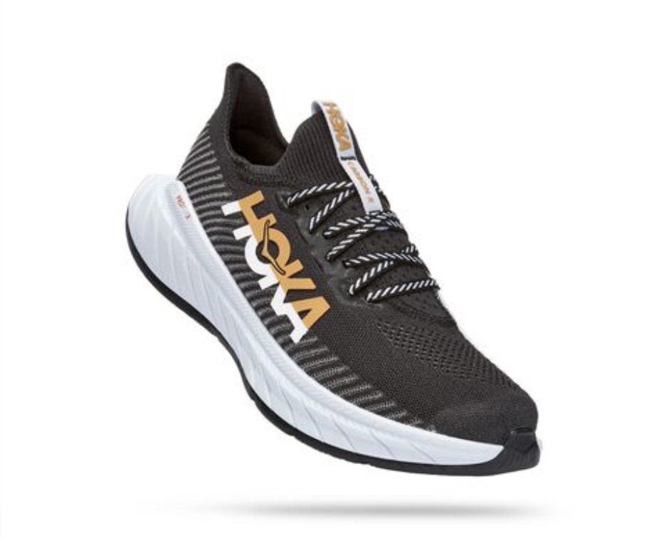 Kohlenstoff X 3 Hoka Schwarz Weiß