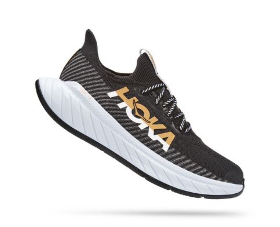 Kohlenstoff X 3 Hoka Schwarz Weiß