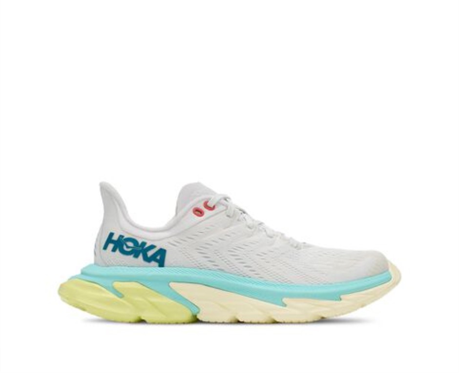 Hoka Clifton Edge Blanc De Blanc Blaue Tönung