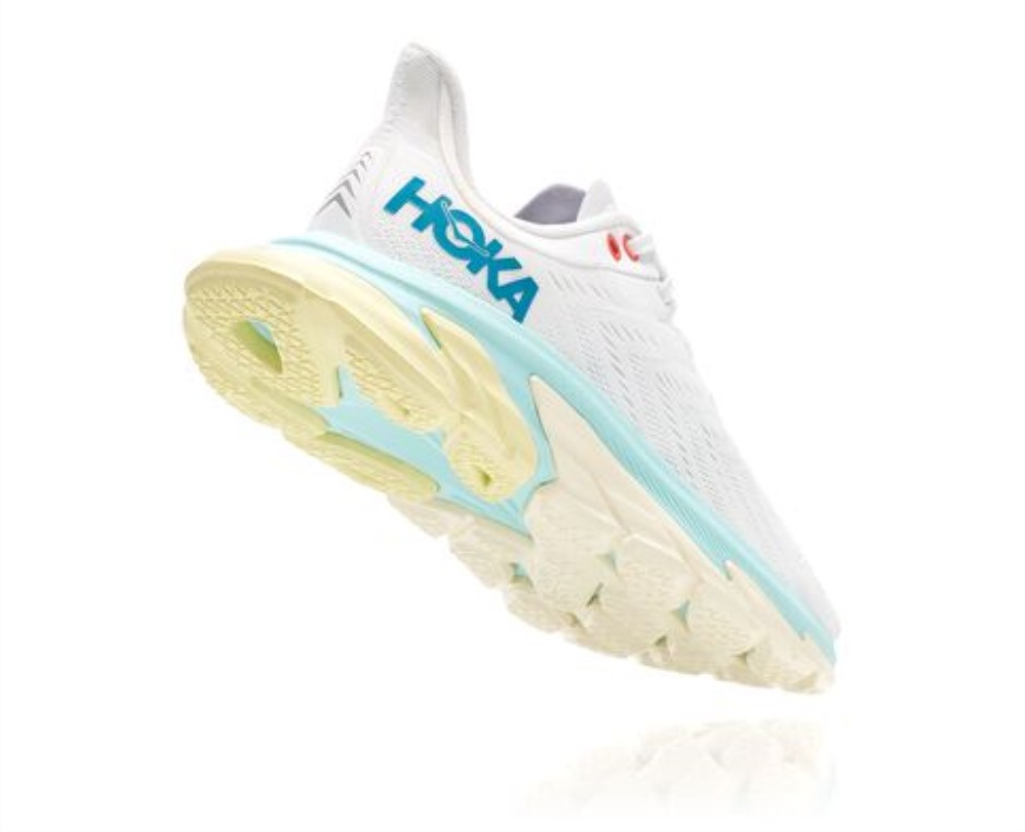 Hoka Clifton Edge Blanc De Blanc Blaue Tönung