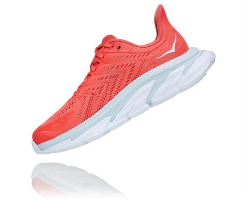 Clifton Edge Hoka Hot Korallenweiß