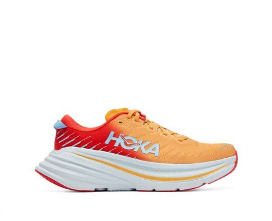 Bondi X Hoka Fiesta Bernsteingelb