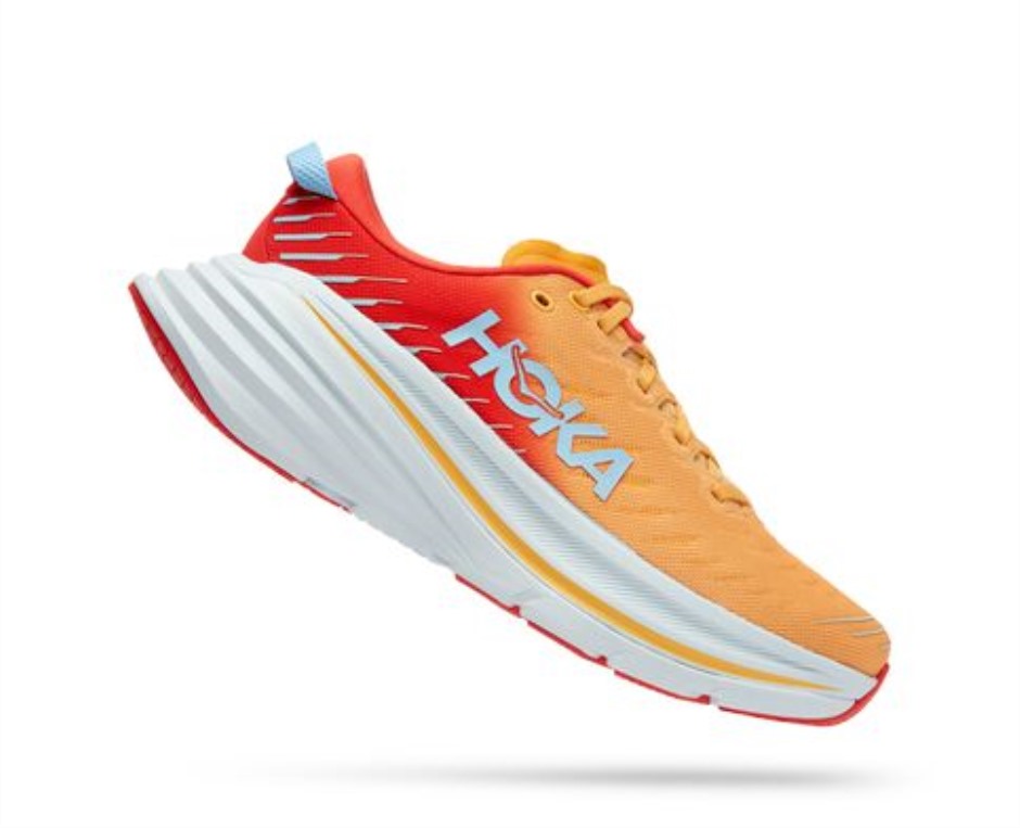 Bondi X Hoka Fiesta Bernsteingelb